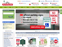 Tablet Screenshot of myparkingsign.com